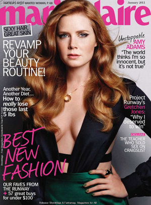 Amy Adams Covers Marie Claire: "The S Factor Unlocks Your Inner Erotic Creature"