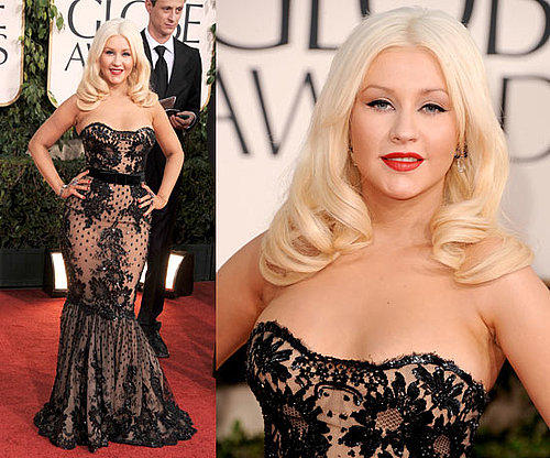 Christina Aguilera at 2011 Golden Globe Awards 2011-01-16 18:09:59
