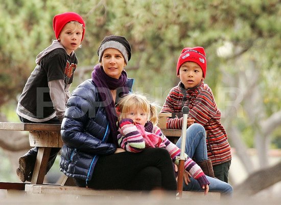 Rachel Griffiths Parties at a Park With Her Adorable Kids Rachel Griffiths Parties at a Park With Her Adorable Kids