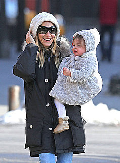 Pictures of Sarah Jessica Parker Walking Tabitha, Marion, and James Wilkie Broderick to School in NYC