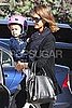 Pictures of Jessica Alba and Honor Riding Bikes and Trying on Helmets
