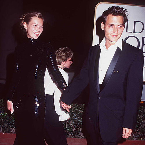 Johnny Depp and Kate Moss attended the 1995 Golden Globes as a couple.
Johnny Depp and Kate Moss attended the 1995 Golden Globes as a couple.