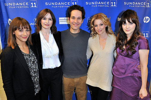 Pictures of Zooey Deschanel, Elizabeth Banks, Paul Rudd at My Idiot Brother Sundance Premiere