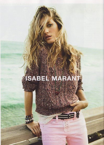 Gisele Bundchen for Isabel Marant Gisele Bundchen for Isabel Marant
