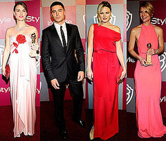 Pictures of Pregnant Natalie Portman, Zac Efron, Claire Danes at InStyle Golden Globes Party