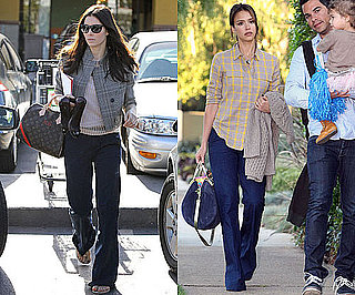 Pictures of Jessica Alba and Jessica Biel Wearing Madewell