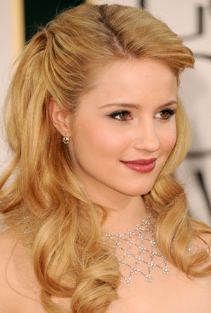 How to Do Dianna Agron's Golden Globes Hair and Makeup
