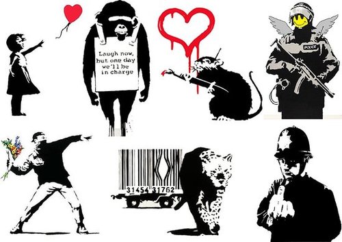 Get New Banksy Art Temporary Tattoos