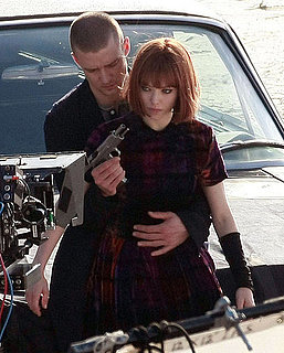 Pictures of Justin Timberlake on the Set of Now in Downtown LA With Amanda Seyfriend