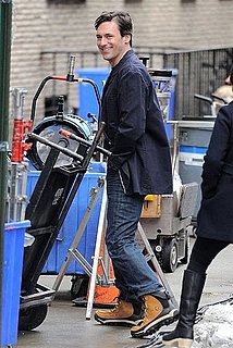 Pictures of Jon Hamm and Jennifer Westfelt on the Set of Friends With Kids