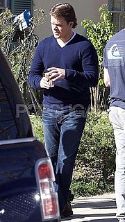 Pictures of Matt Damon Filming We Bought a Zoo in Pasadena