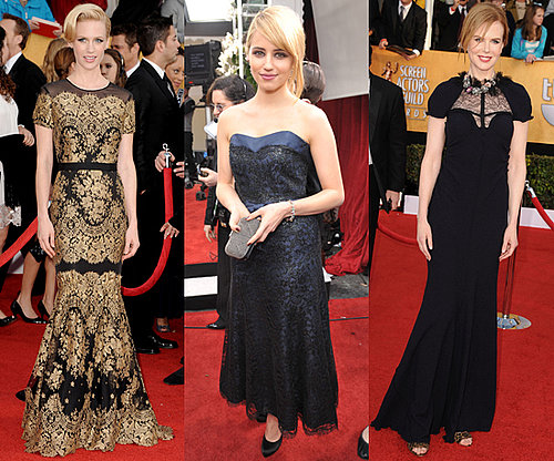 Celebrities Don the Lace Trend on the Red Carpet at SAG Awards 2011