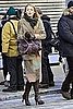 Pictures of Blake Lively Wearing Two Coats on the Set of Gossip Girl in NYC
