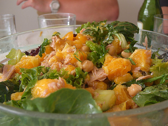 Orange, Chickpea, and Tuna