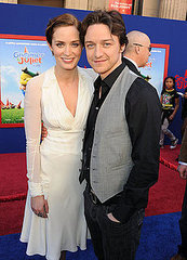 Pictures of James McAvoy and Emily Blunt at Gnomeo and Juliet Hollywood Premiere