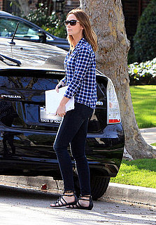 Pictures of Emily Blunt Leaving Friend's House in LA