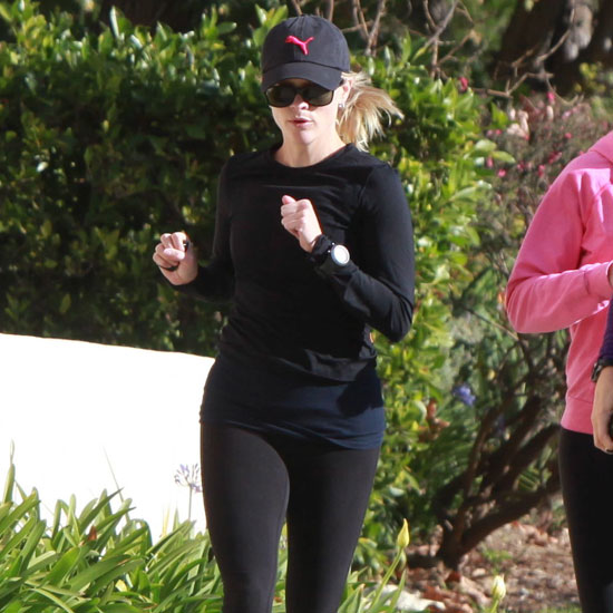 Reese Witherspoon Makes a Run For It Upon Her Return Home Reese Witherspoon Makes a Run For It Upon Her Return Home
