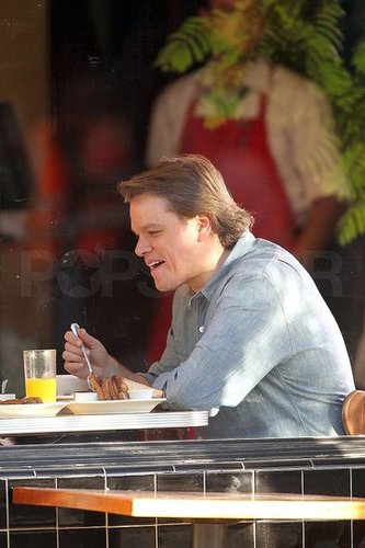 Pictures of Matt Damon Filming We Bought a Zoo in LA