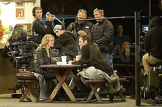 Pictures of Elizabeth Banks and Chris Pine Shooting in LA on the Set of Welcome to People