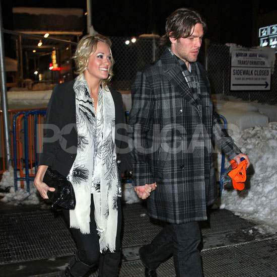 Maybe-Pregnant Carrie Underwood and Mike Fisher Share a Snowy Date Night Maybe-Pregnant Carrie Underwood and Mike Fisher Share a Snowy Date Night