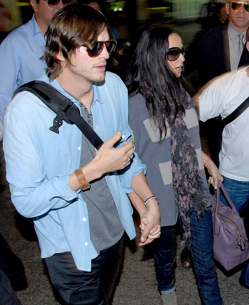 Pictures of Ashton Kutcher and Demi Moore Arriving in Brazil Pictures of Ashton Kutcher and Demi Moore Arriving in Brazil