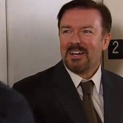 Link Time — Watch Video of Ricky Gervais Playing David Brent Steve Carell as Michael Scott On The Office An American Workplace
