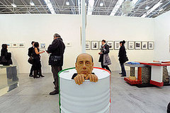 Silvio Berlusconi at Arte Fiera Art First Show in Italy Silvio Berlusconi at Arte Fiera Art First Show in Italy