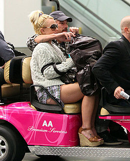 Pictures of Britney Spears and Jason Trawick at Miami Airport