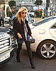 Pictures of Kate Moss Heading Into a London Hotel