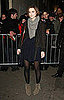 Pictures of Keira Knightley Leaving the West End's Comedy Theatre in London