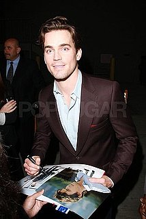 Pictures of Matt Bomer Signing Autographs For Fans Outside Jimmy Kimmel Live Studios