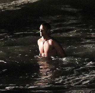 Pictures of Justin Timberlake Shirtless on the set of Now