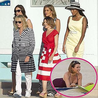 Pictures of Dannii Minogue in Swimsuite Filming M&S Ad in Miami