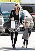 Pictures of Jessica Alba and Honor at Lunch With Friends in LA