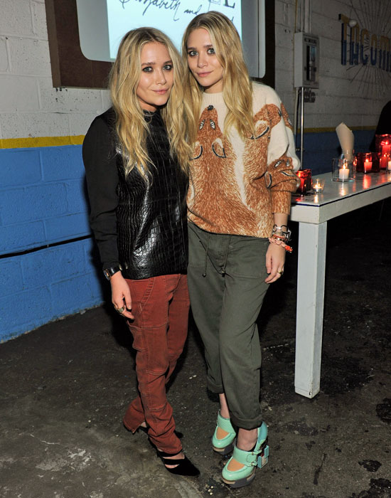 Mary-Kate and Ashley Celebrate Their Line With Elizabeth, Not James Mary-Kate and Ashley Celebrate Their Line With Elizabeth, Not James