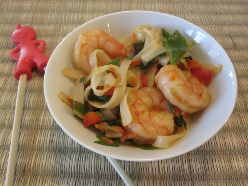 Shrimp & Rice Noodle Stir Fry Shrimp & Rice Noodle Stir Fry