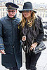 Pictures of Kate Moss Wearing Engagement Ring in Paris Ahead of Wedding in July
