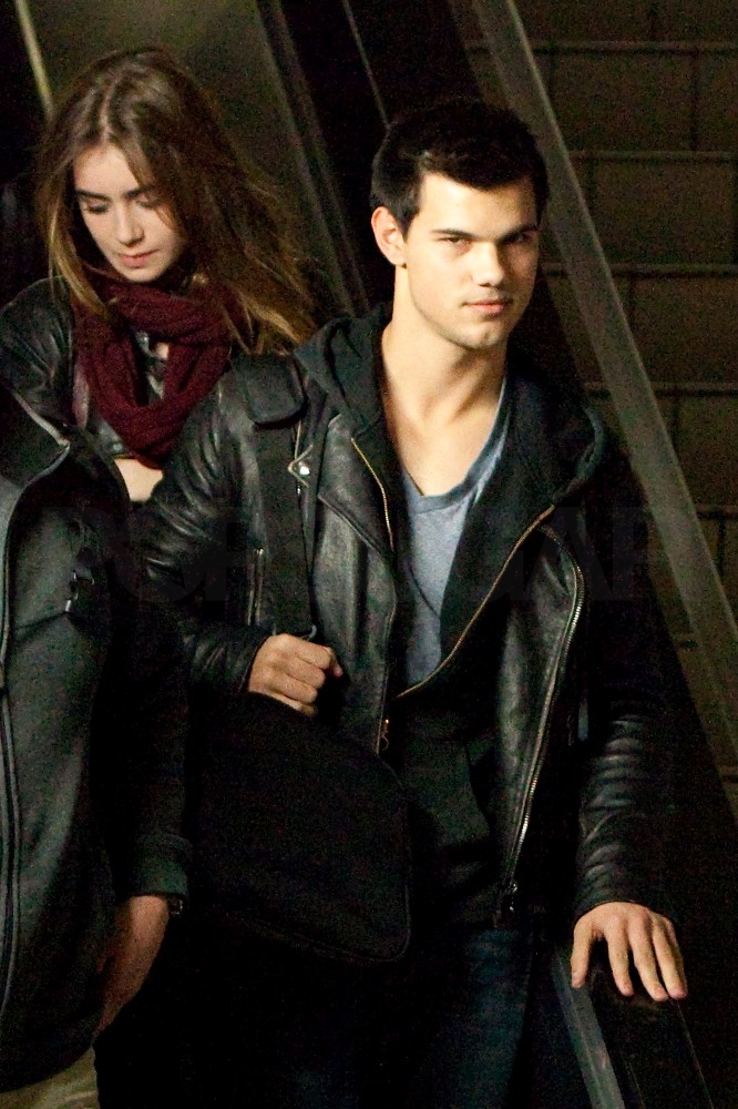 Pictures of Taylor Lautner and Lily Collins in LA ...
