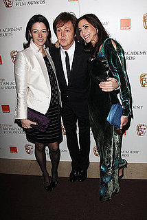 Pictures of Paul McCartney, Mary McCartney, and Nancy Shevell on BAFTAs Red Carpet 2011