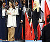 Lea Michele and Christina Aguilera's Outfits at the 2011 Super Bowl