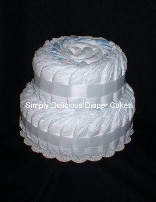 Unfrosted Diaper Cake Unfrosted Diaper Cake