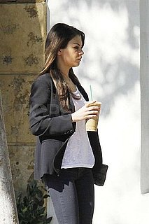 Pictures of Mila Kunis Making a Coffee Stop in LA