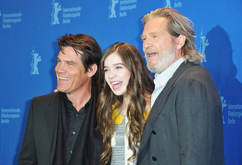 Pictures of Hailee Steinfeld, Josh Brolin, and Jeff Bridges at a True Grit Photocall in Berlin