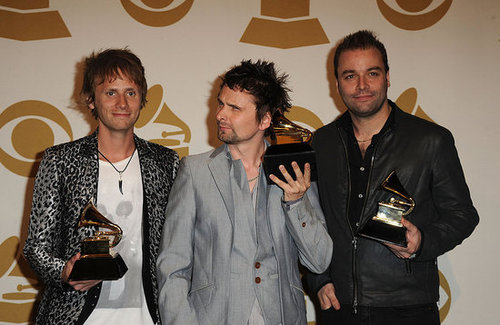 Usher, Justin, John, and Matt Celebrate in the Grammys Press Room Usher, Justin, John, and Matt Celebrate in the Grammys Press Room