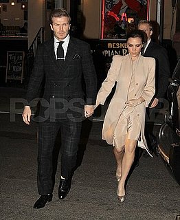 Pictures of David and Pregnant Victoria Beckham on a Valentine's Day Date