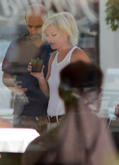 Pictures of Kate Moss as a Platinum Blonde