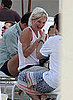 Pictures of Kate Moss With Lighter Blonde Hair and Heavy Eyeliner in Rio