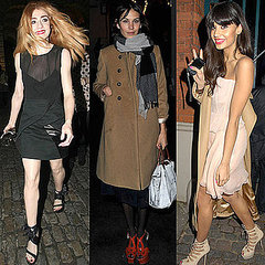 Roundup of Celeb Pictures From London Fashion Week Autumn Fall 2011 Including Alexa Chung, Dominic West, Olivia Palermo