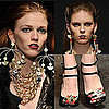 Photos of Lipstick Shoes and Earrings at Danielle Scutt's Autumn Show at London Fashion Week