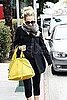 Pictures of Nicole Richie Carrying a Big, Bright Yellow Bag as She Leaves an LA Gym